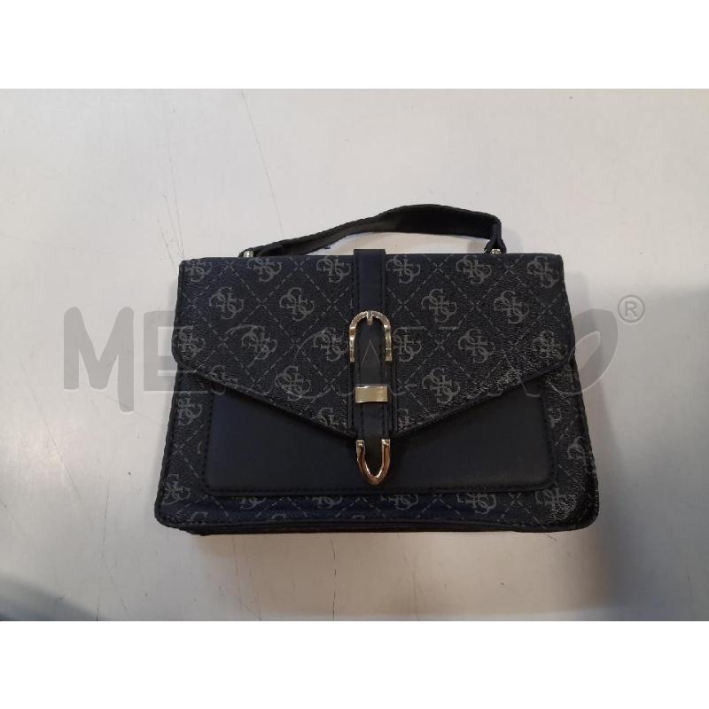 BORSA DONNA GUESS A MANO NERA CINTURINO CENTRALE   | Mercatino dell'Usato Roma rebibbia 1