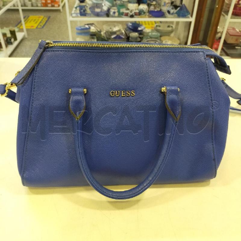 BORSA DONNA GUESS BLU BAULETTO | Mercatino dell'Usato Roma rebibbia 1