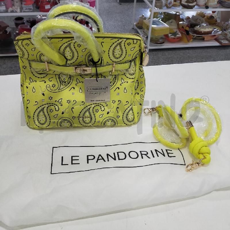 BORSA DONNA LE PANDORINE GIALLA FLUO CARTELLINATA  | Mercatino dell'Usato Roma rebibbia 1