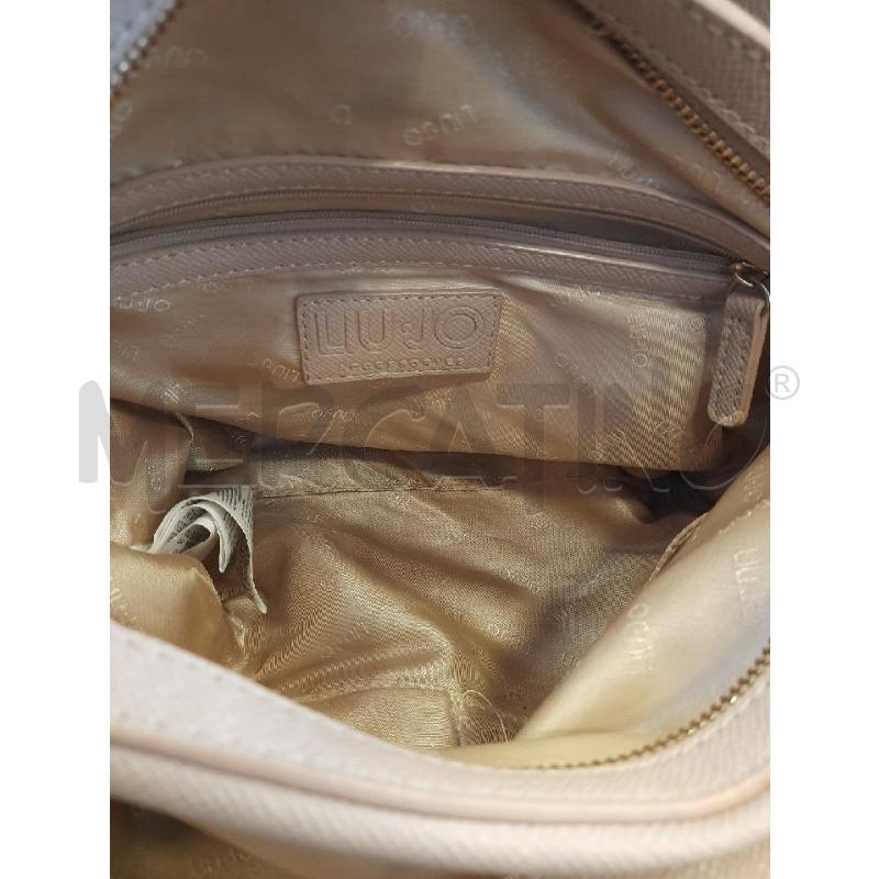 BORSA DONNA LIU-JO  ROSA CIPRIA CHIUSURA DORATA  | Mercatino dell'Usato Roma rebibbia 3