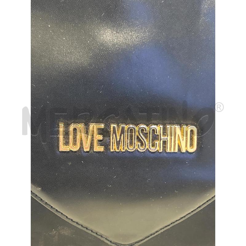 BORSA DONNA LOVE MOSCHINO NERA CUORE PELLE | Mercatino dell'Usato Roma rebibbia 2