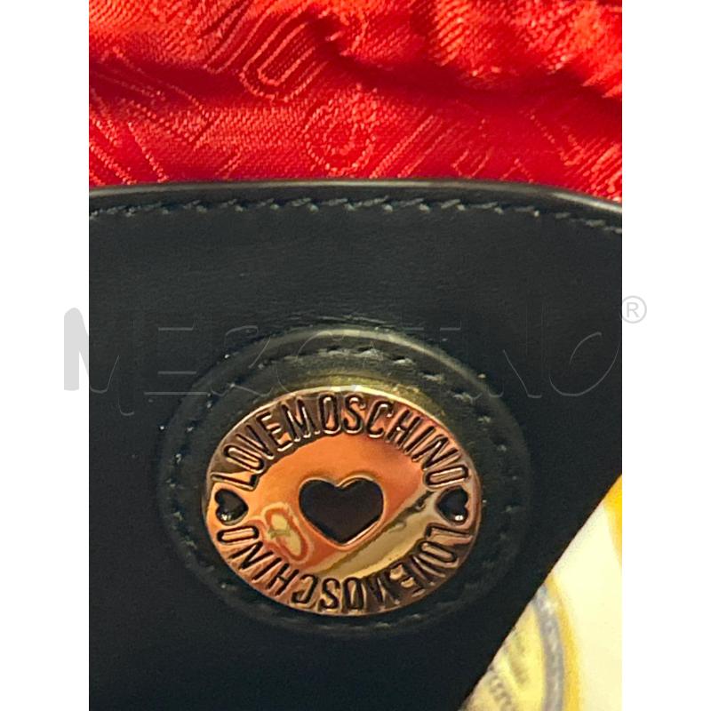 BORSA DONNA LOVE MOSCHINO NERA CUORE PELLE | Mercatino dell'Usato Roma rebibbia 3