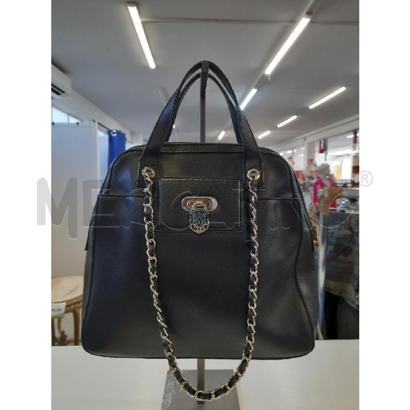 BORSA DONNA LOVE MOSCHINO NERA DETT CROMO  | Mercatino dell'Usato Roma rebibbia 2