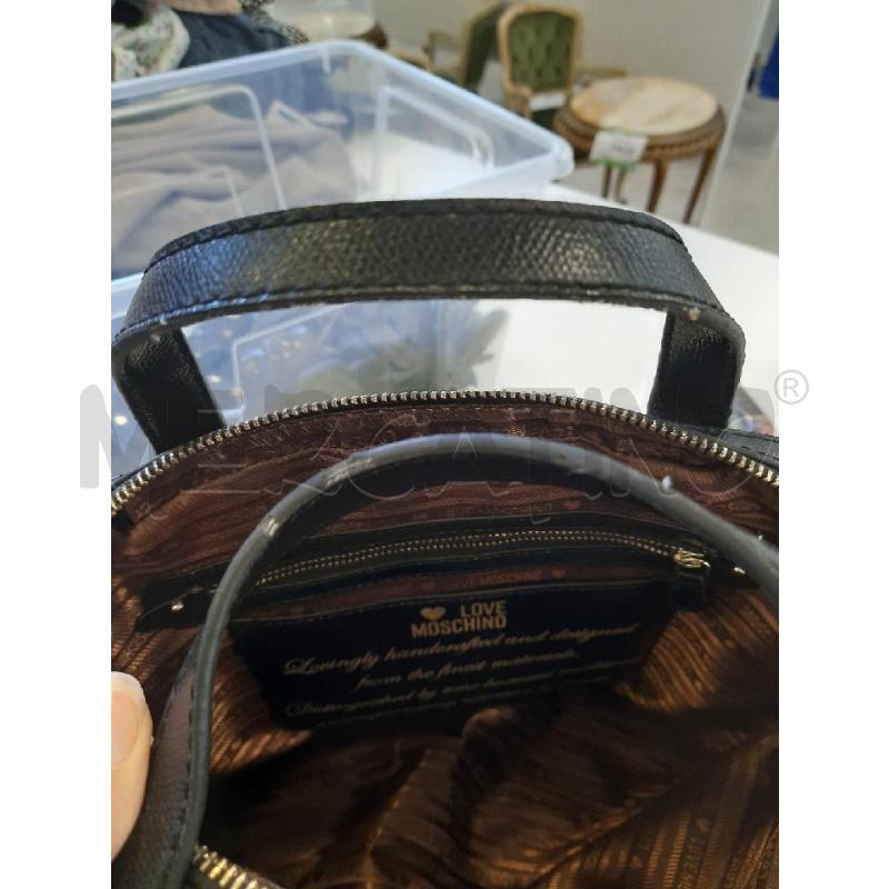 BORSA DONNA LOVE MOSCHINO NERA DETT CROMO  | Mercatino dell'Usato Roma rebibbia 5