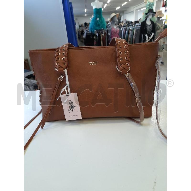 BORSA DONNA MARIELLA BURANI MARRONE FRANGE CARTELLINATA  | Mercatino dell'Usato Roma rebibbia 1