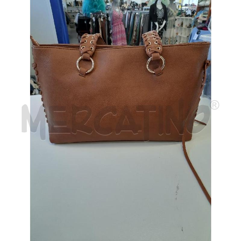 BORSA DONNA MARIELLA BURANI MARRONE FRANGE CARTELLINATA  | Mercatino dell'Usato Roma rebibbia 4