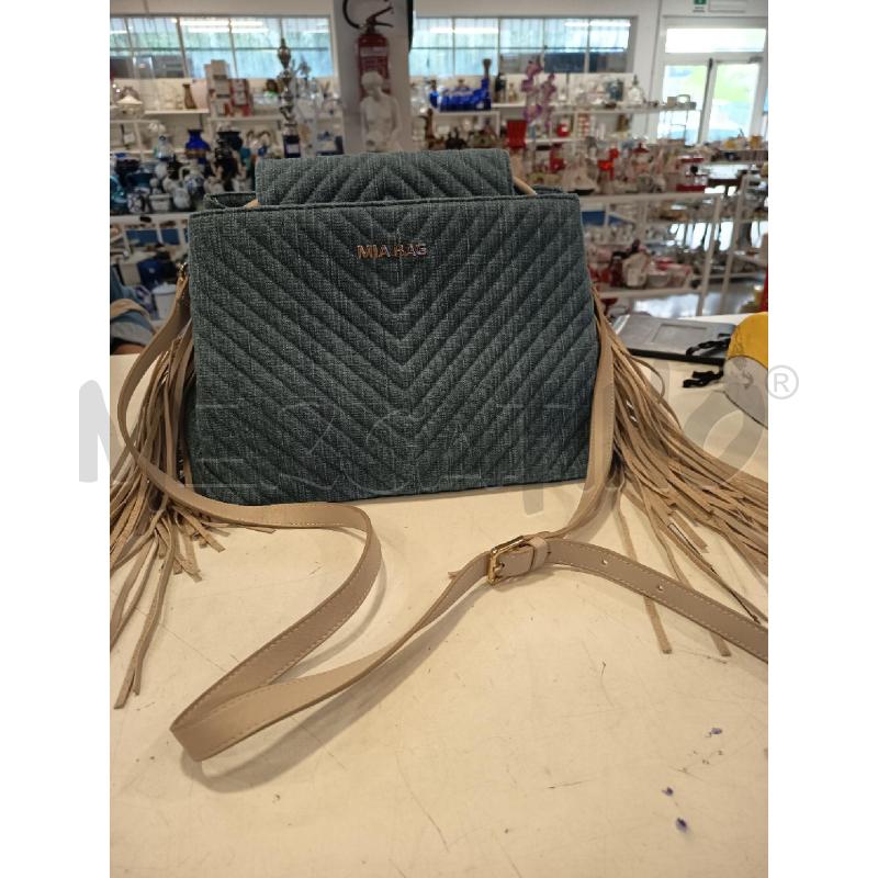 BORSA DONNA MIA BAG JEANS FRANGE BEIGE | Mercatino dell'Usato Roma rebibbia 1