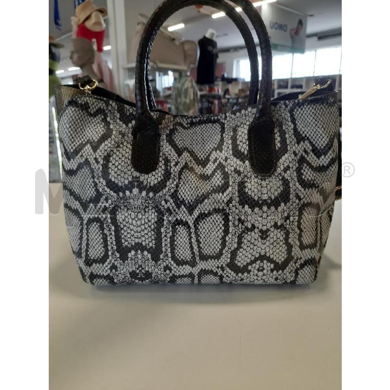 BORSA DONNA PELLE DOR BIANCA NERO | Mercatino dell'Usato Roma rebibbia 1