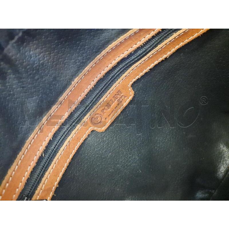 BORSA DONNA POLLINI NERA MARRONE  | Mercatino dell'Usato Roma rebibbia 3