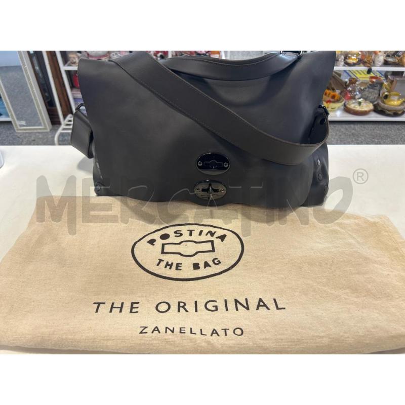 BORSA DONNA POSTINA ZANELLATO MARRONE SCURO | Mercatino dell'Usato Roma rebibbia 1