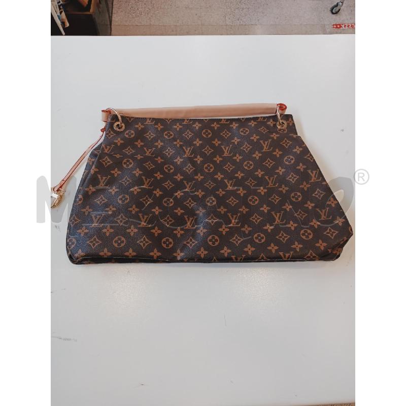 BORSA DONNA ROPRODUZIONE LV MANICO ROSA ROSSO  | Mercatino dell'Usato Roma rebibbia 1
