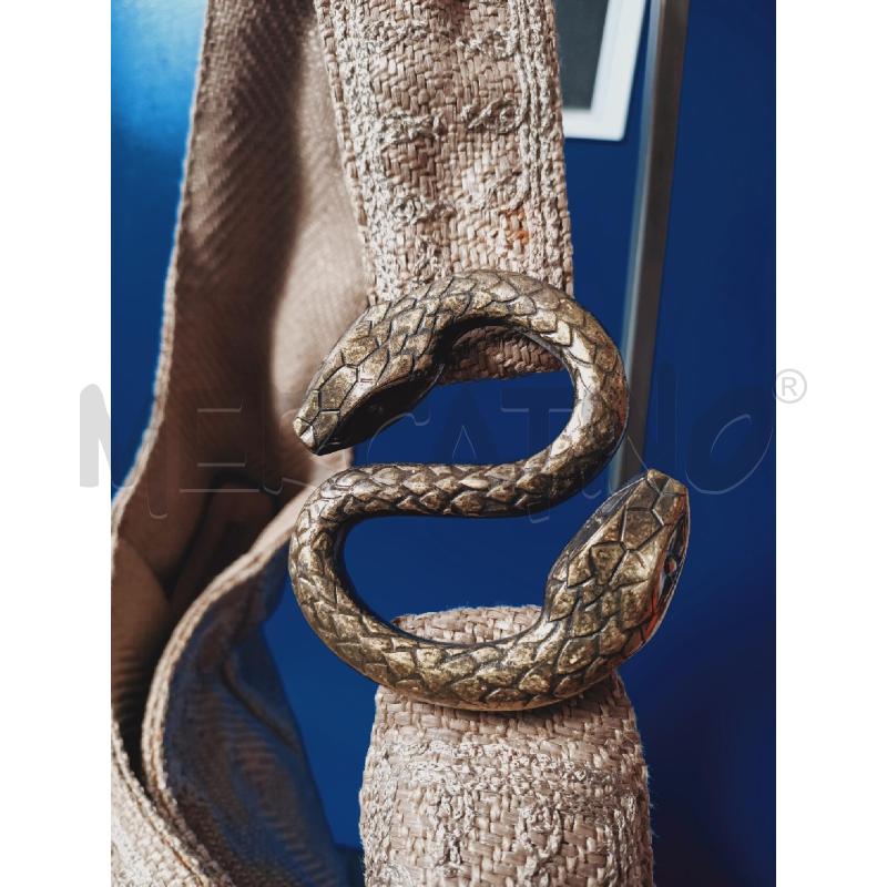 BORSA DONNA SOPHIE HABSBURG  CORDA DORATA SERPENTE DUE TESTE | Mercatino dell'Usato Roma rebibbia 2