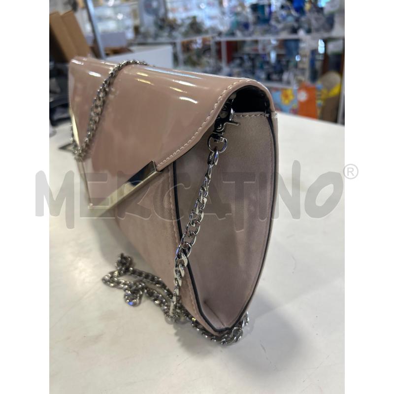 BORSA DONNA THE BAG CATENELLA ROSA BEIGE  | Mercatino dell'Usato Roma rebibbia 2