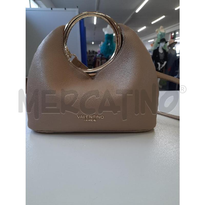 BORSA DONNA VALENTINO CREATIONS BEIGE MANICO DORATO | Mercatino dell'Usato Roma rebibbia 4