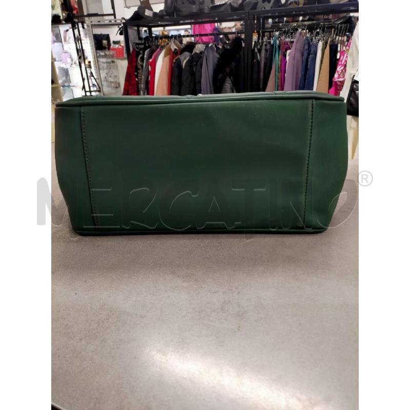 BORSA DONNA VERDE MANICI CROMO CAMOMILLA  | Mercatino dell'Usato Roma rebibbia 5