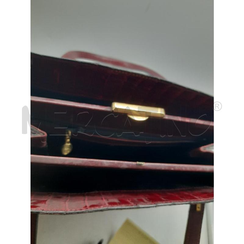 BORSA DONNA VINTAGE ANNI 70 BOURDEAU  COCCO | Mercatino dell'Usato Roma rebibbia 4