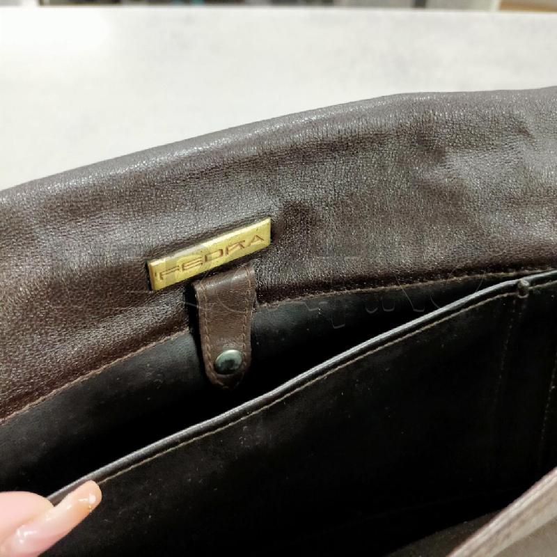 BORSA DONNA VINTAGE FEDRA VERA PELLE CATENINA DORATA | Mercatino dell'Usato Roma rebibbia 3
