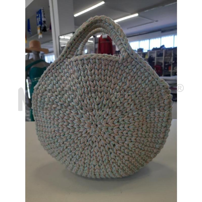 BORSA UNCINETTO  MANO H.ANDI ROSA/VERDE | Mercatino dell'Usato Roma rebibbia 3