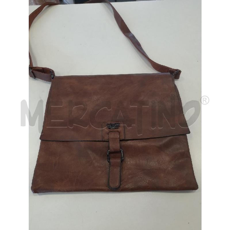 BORSA UOMO ENRICO COVERI PELLE MARRONE | Mercatino dell'Usato Roma rebibbia 1