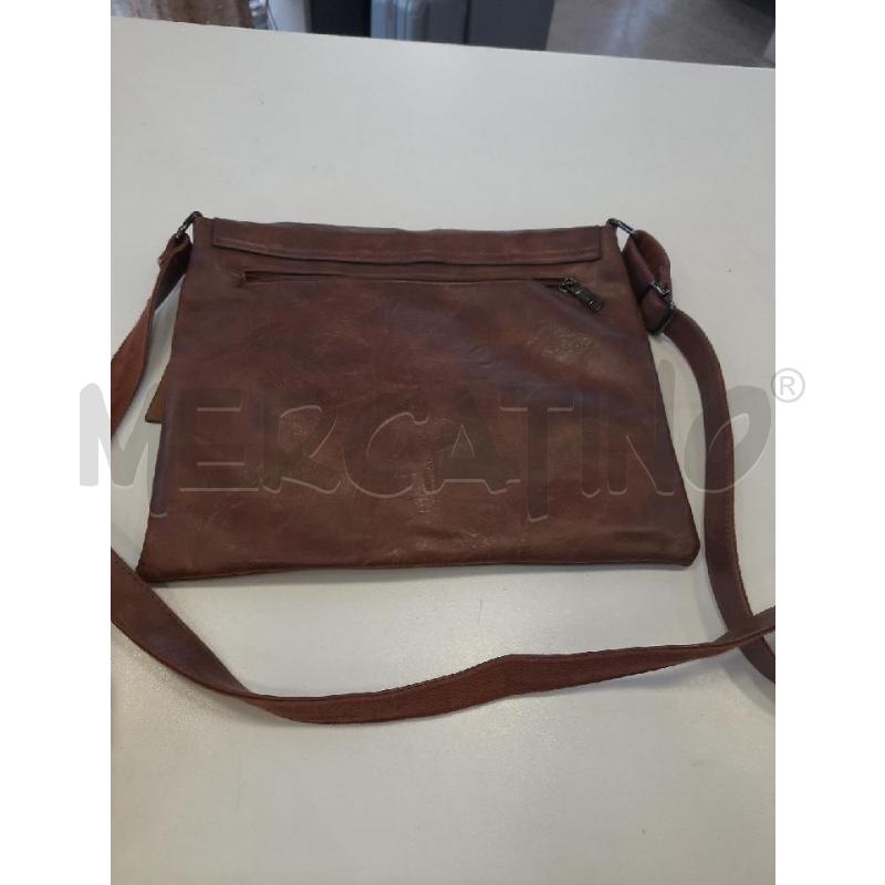 BORSA UOMO ENRICO COVERI PELLE MARRONE | Mercatino dell'Usato Roma rebibbia 4