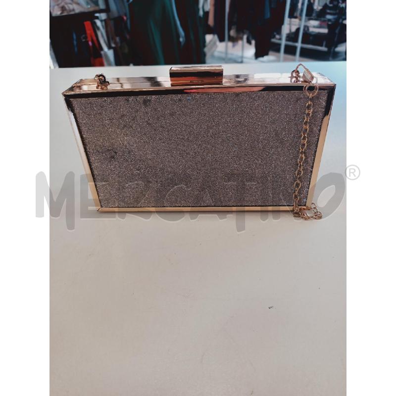 BORSETTA DONNA DORATA GLITTER DORATI/DETT SQUAMA | Mercatino dell'Usato Roma rebibbia 2
