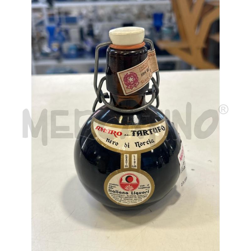 BOTTIGLIA COLLEZIONE AMARO AL TARTUFO NERO DI NORCIA | Mercatino dell'Usato Roma rebibbia 1