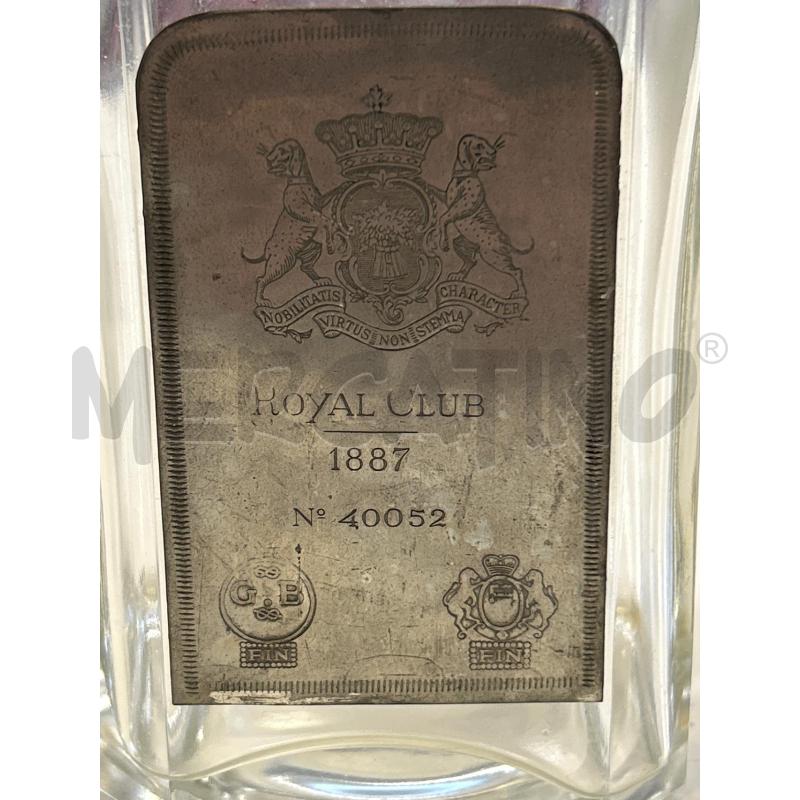 BOTTIGLIA VETRO PLACCA ROYAL CLUB 1887 N 40052 | Mercatino dell'Usato Roma rebibbia 2