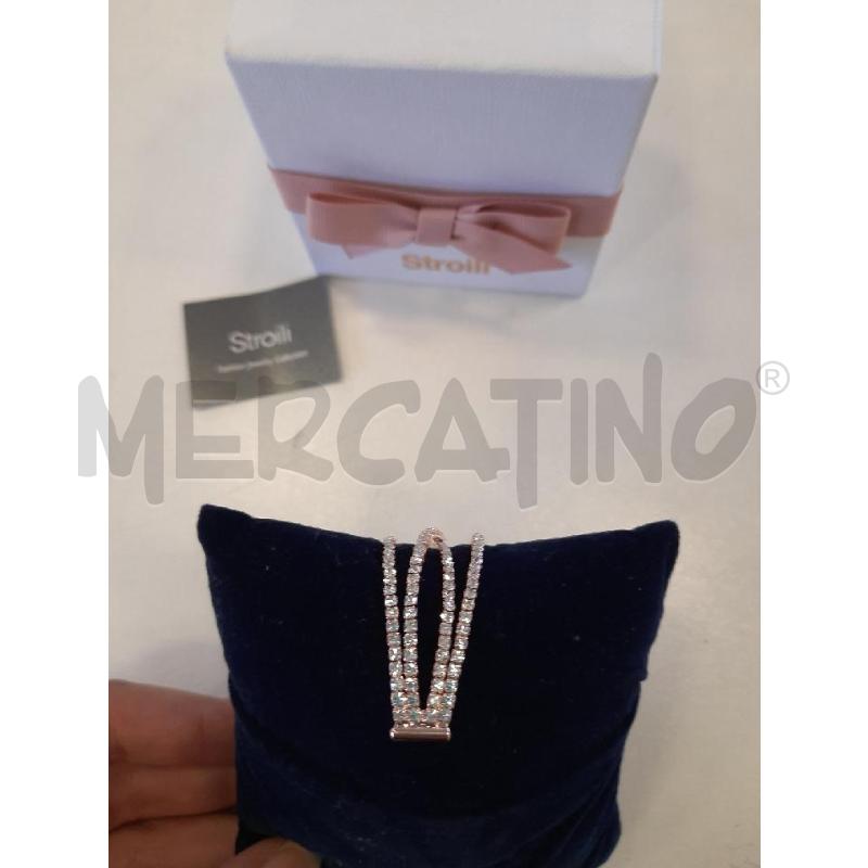 BRACCIALETTO RIGIDO STROILI ROSA BRILLANTINATO  | Mercatino dell'Usato Roma rebibbia 3