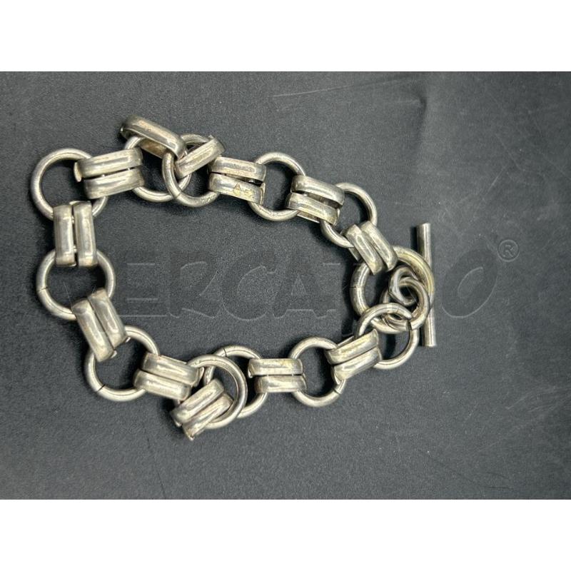 BRACCIALE ARG CATENA CERCHI | Mercatino dell'Usato Roma rebibbia 1