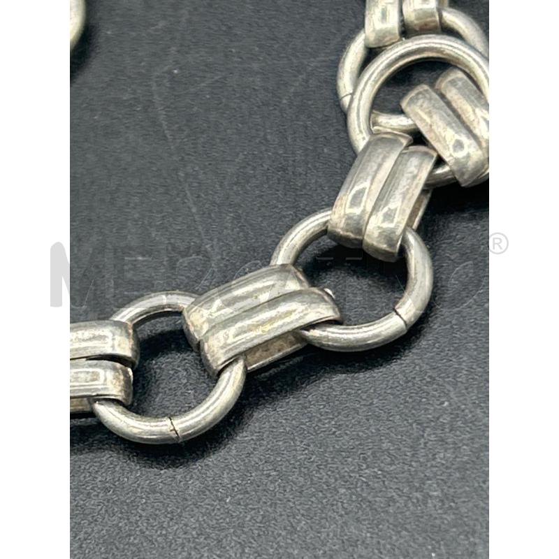 BRACCIALE ARG CATENA CERCHI | Mercatino dell'Usato Roma rebibbia 2
