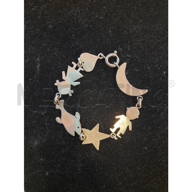 BRACCIALE ARG PENDENTI BIMBI LUNA | Mercatino dell'Usato Roma rebibbia 1