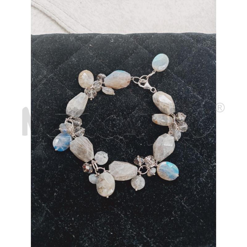 BRACCIALE ARG PENDENTI LABRADORITE  | Mercatino dell'Usato Roma rebibbia 2