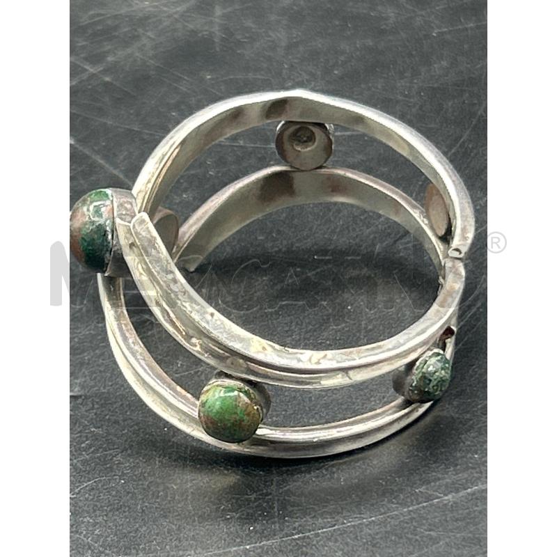 BRACCIALE ARG RIGIDO SFERE VERDI DA RIV | Mercatino dell'Usato Roma rebibbia 2