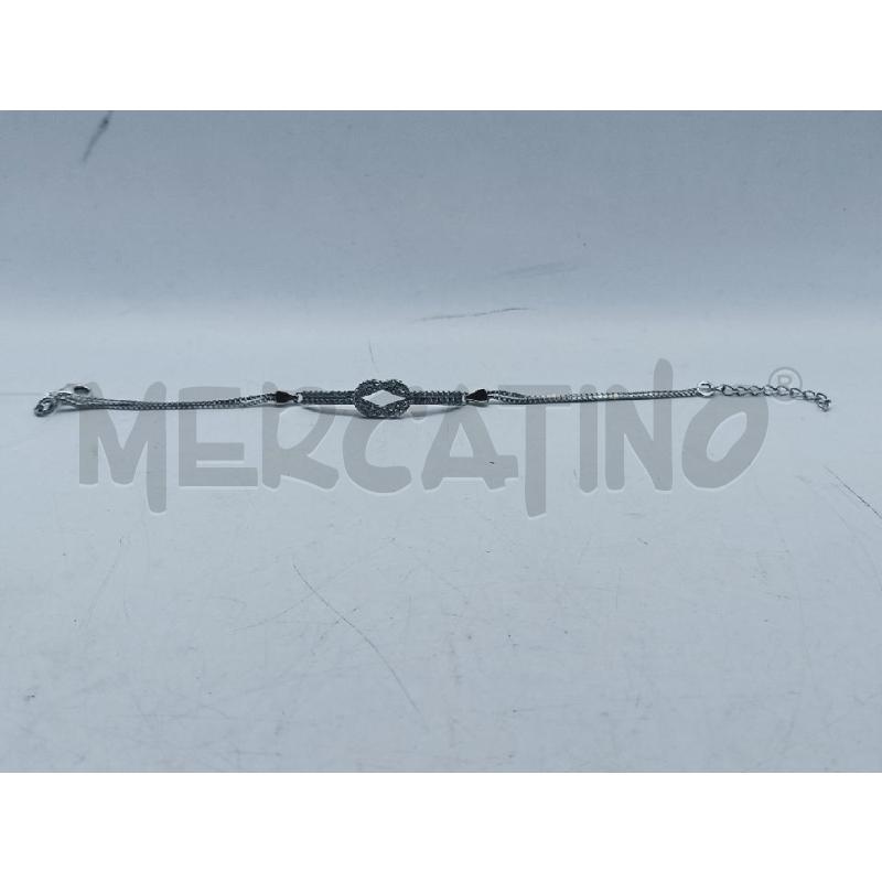 BRACCIALE ARG STRASS STECCA CENTRO VUOTO | Mercatino dell'Usato Roma rebibbia 1
