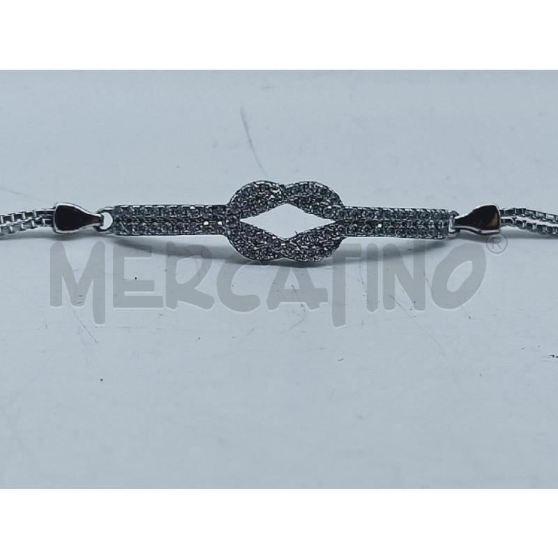 BRACCIALE ARG STRASS STECCA CENTRO VUOTO | Mercatino dell'Usato Roma rebibbia 2