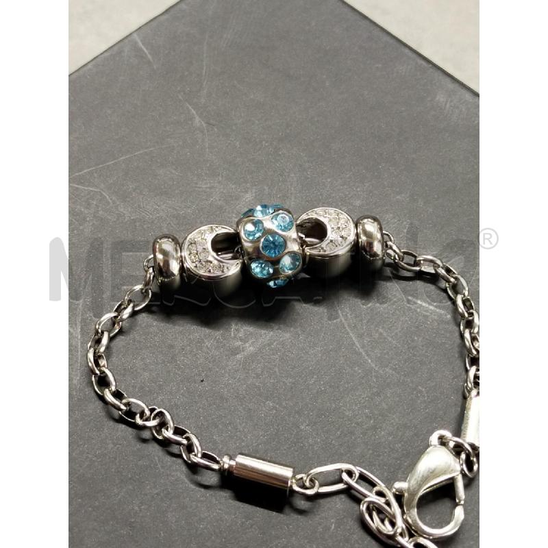 BRACCIALE CIONDOLI MEZZA LUNA STRASS CE MORELLATO | Mercatino dell'Usato Roma rebibbia 2