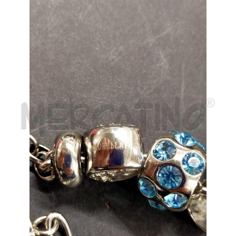 BRACCIALE CIONDOLI MEZZA LUNA STRASS CE MORELLATO | Mercatino dell'Usato Roma rebibbia 3
