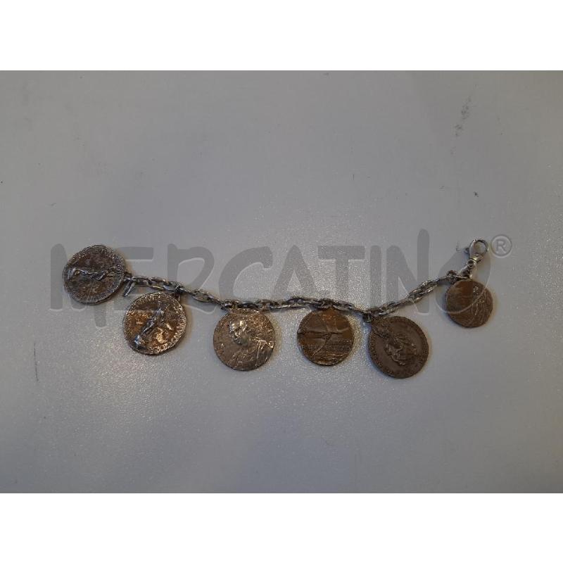 BRACCIALE CROMO PENDENTI MONETE CROMO DA RIV | Mercatino dell'Usato Roma rebibbia 1