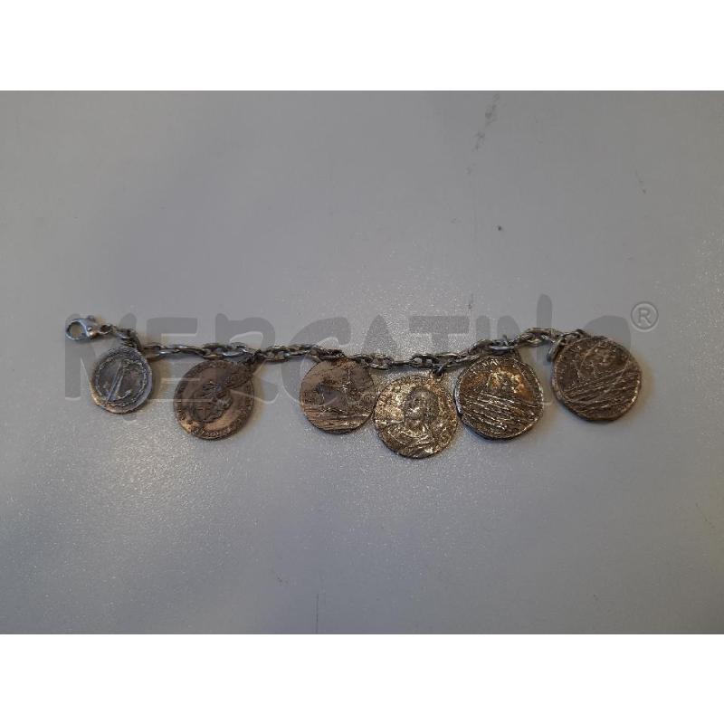 BRACCIALE CROMO PENDENTI MONETE CROMO DA RIV | Mercatino dell'Usato Roma rebibbia 2