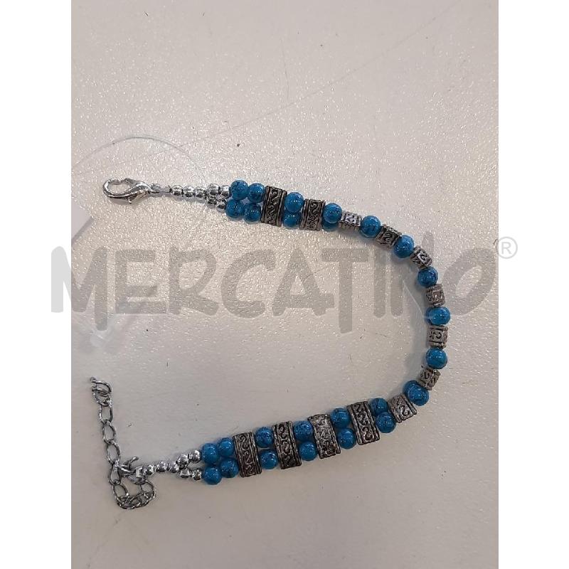 BRACCIALE D PIATTI/SFERE AZZURRE  | Mercatino dell'Usato Roma rebibbia 2