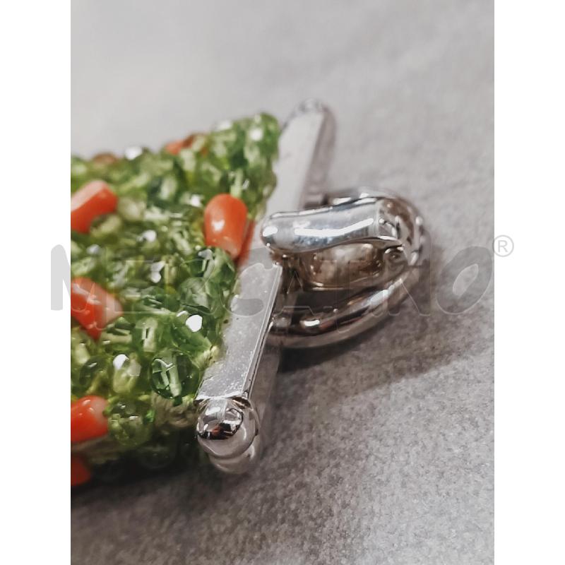 BRACCIALE PERIDOTO/CORALLO ARG  | Mercatino dell'Usato Roma rebibbia 4