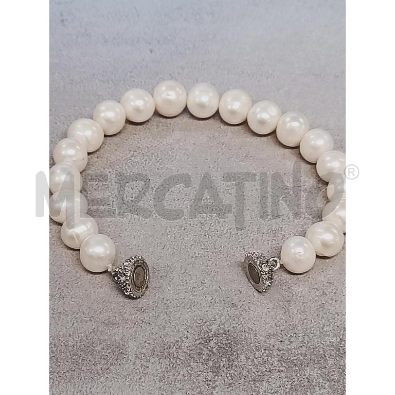 BRACCIALE PERLE CHIUSURA STRASS CALAMITA | Mercatino dell'Usato Roma rebibbia 3