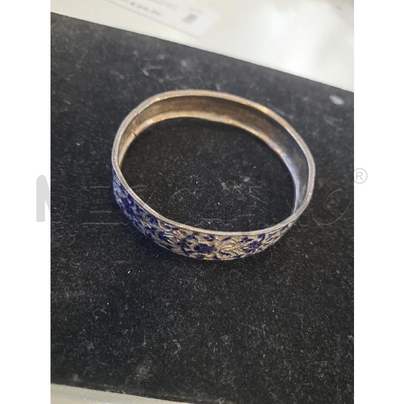 BRACCIALE RIGIDO DEC BLU FIORI | Mercatino dell'Usato Roma rebibbia 1