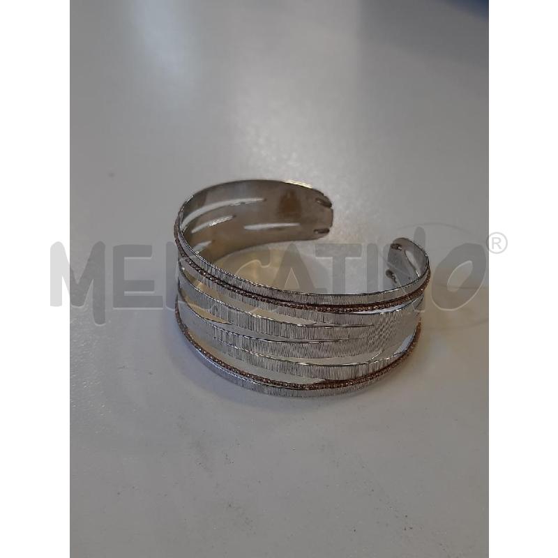 BRACCIALE STROILI RIGIRO FASCE CROMO DORATE | Mercatino dell'Usato Roma rebibbia 1
