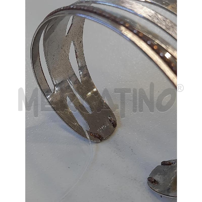 BRACCIALE STROILI RIGIRO FASCE CROMO DORATE | Mercatino dell'Usato Roma rebibbia 2