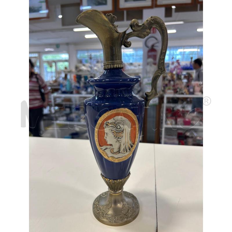 BROCCA MER CERAMICA BLU DEC RILIEVO | Mercatino dell'Usato Roma rebibbia 1