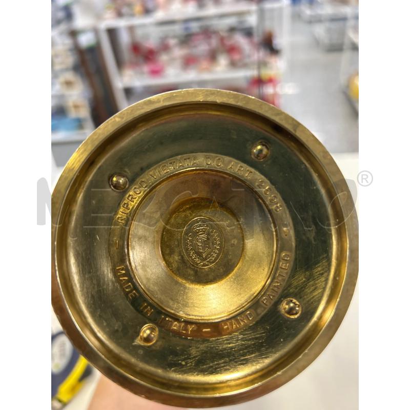 BROCCA MET CERAMICA ROSA DEC RILIEVO | Mercatino dell'Usato Roma rebibbia 3