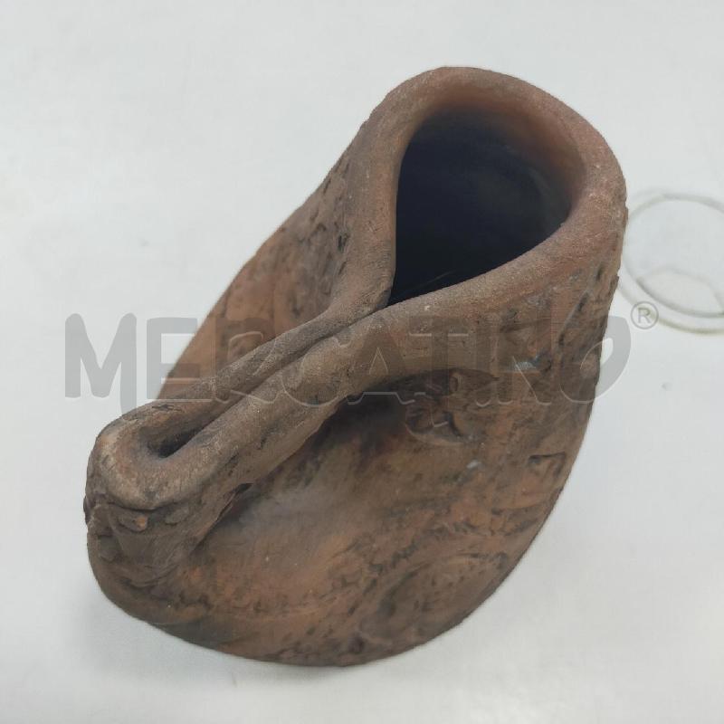 BROCCA TERRACOTTA INCISA FIORI | Mercatino dell'Usato Roma rebibbia 3