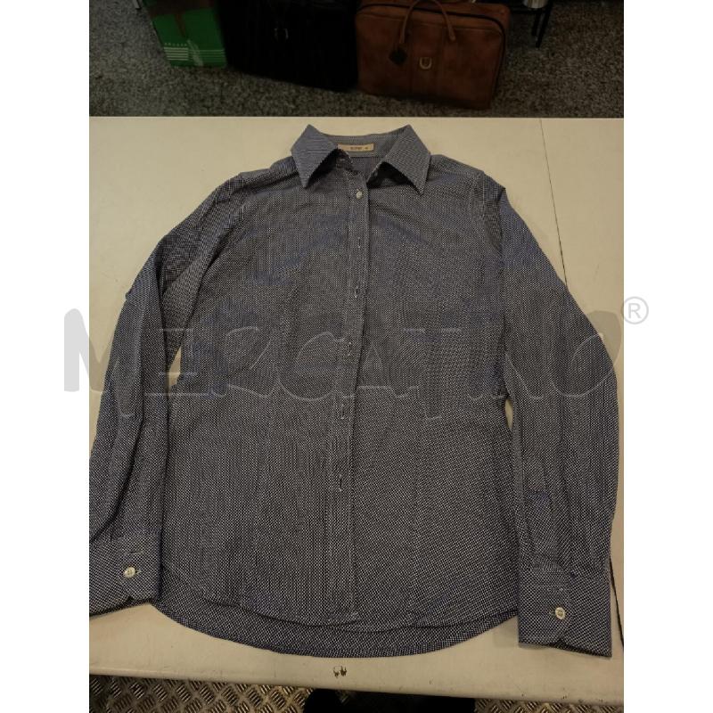 CAMICIA DONNA ETRO BIANCA E BLU BOTTONI BIANCHI | Mercatino dell'Usato Roma rebibbia 1