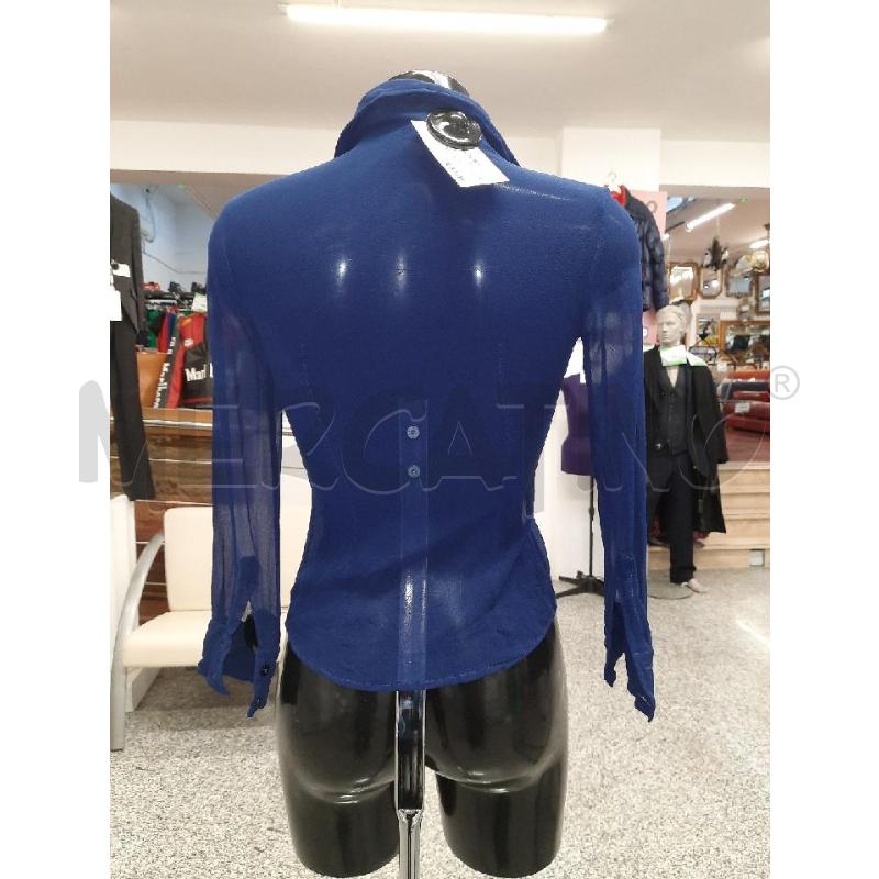 CAMICIA DONNA III PURA SETA BLU  | Mercatino dell'Usato Roma rebibbia 2